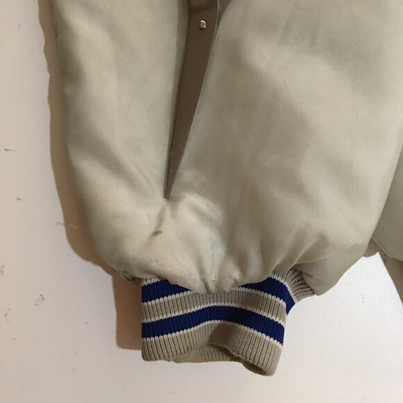 Vintage Dallas Cowboys Varsity Bomber Jacket Mens 2XL 90s Snap Button USA - Picture 3 of 14